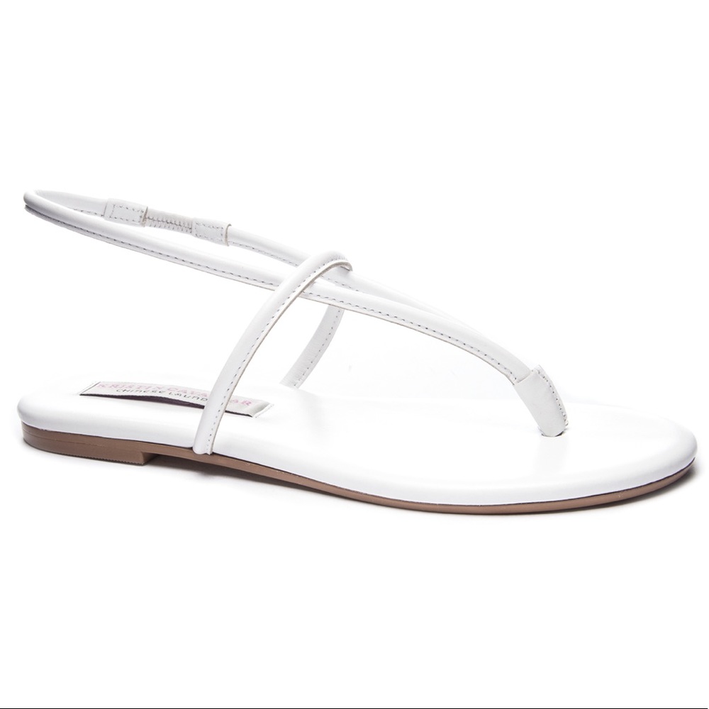 Genuine Leather Thong Flat Sandals by Kristin C - Picture 13 of 13